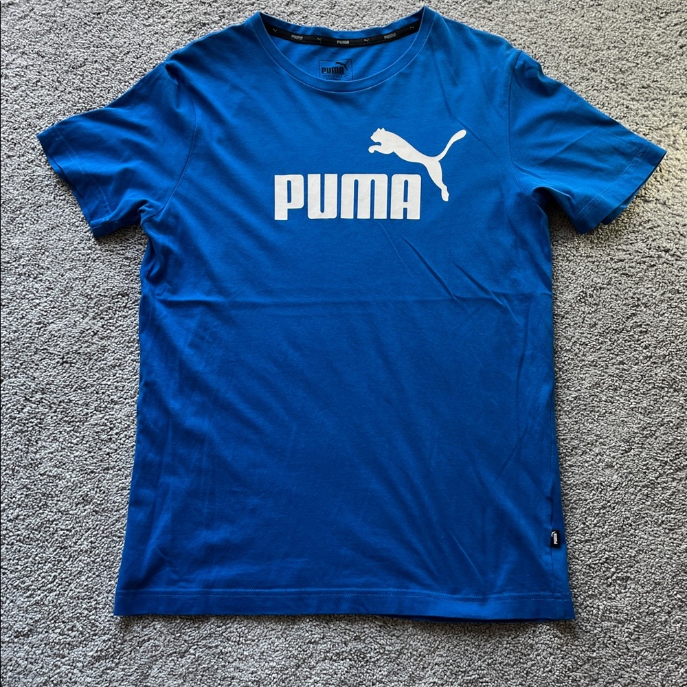 PUMA Men's Vibrant Blue Tee